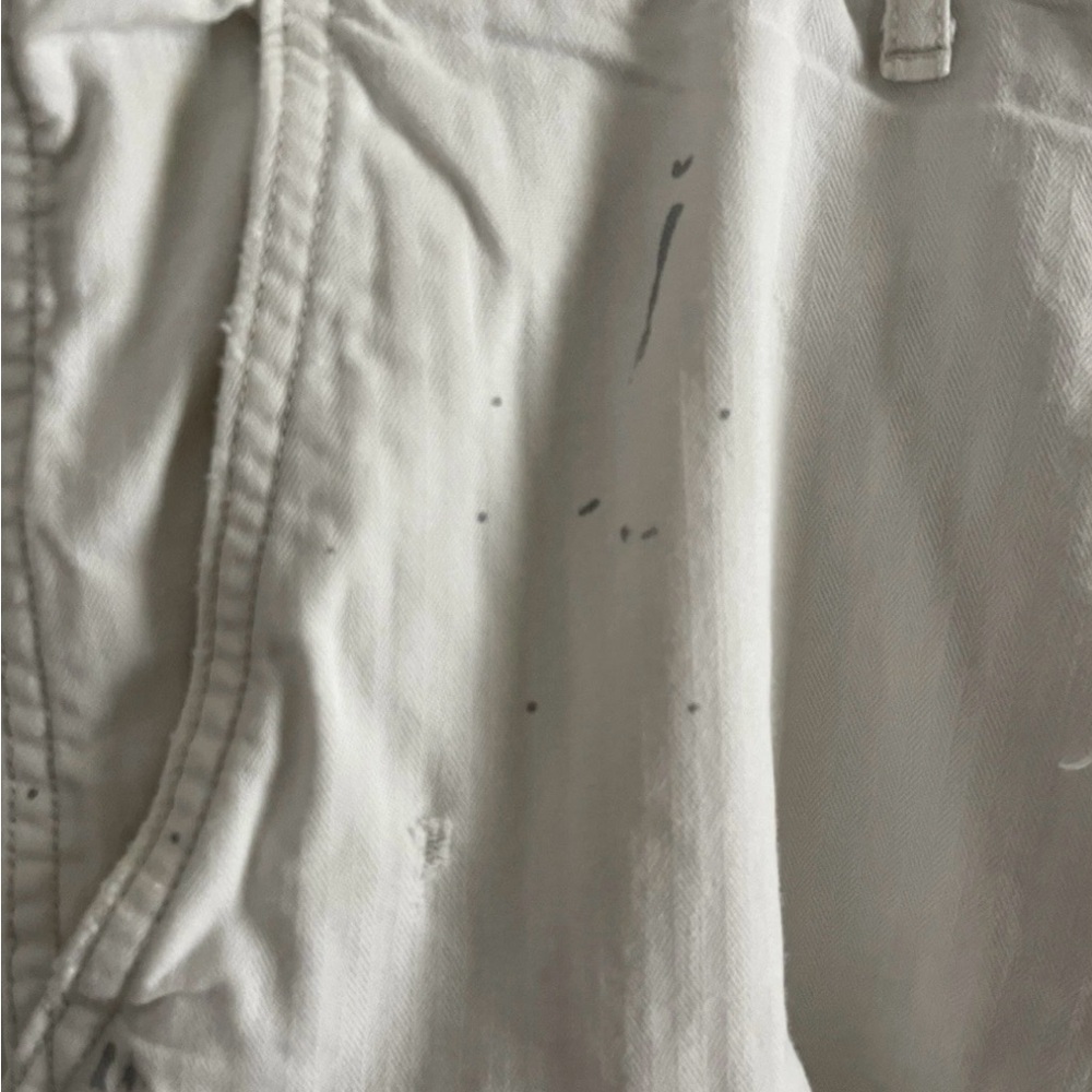 Denim &Supply Ralph Lauren White Cotton Cargo Shorts Mens Size 36 American Flag. - Picture 3 of 16